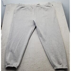 Xersion Open Bottom Sweatpants Mens 4XL Gray Essential Classic Fleece Lined